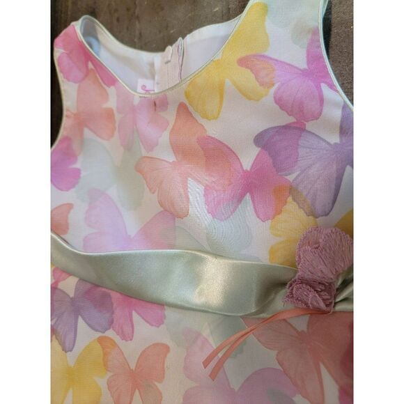 Youth Jessica ann Butterfly dress 3T spring - Picture 5 of 10